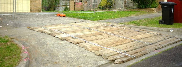 Ahoy Hire Wooden Crossover Protection