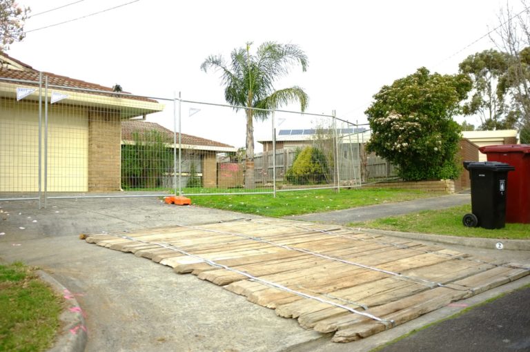 Ahoy Hire temporary fence around a property