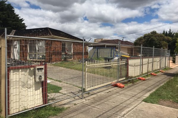 Ahoy Hire temporary fence in Braybrook